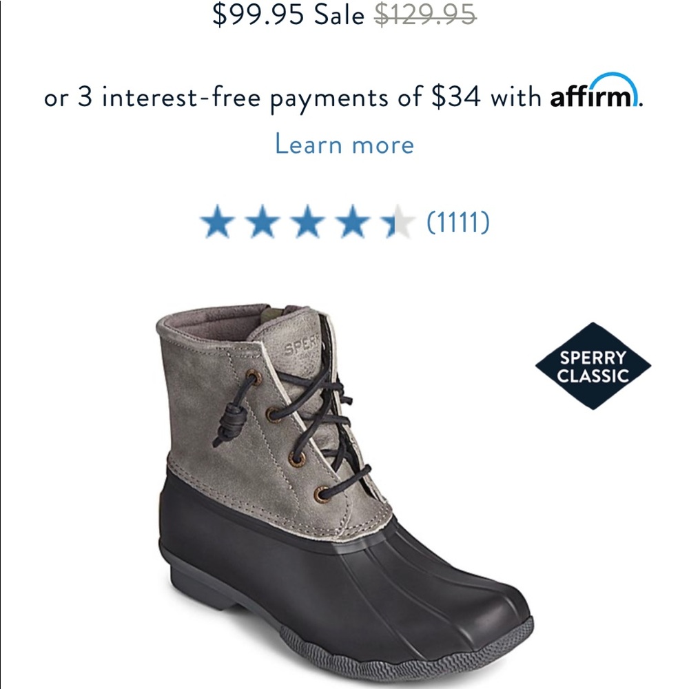 Women’s Sperry rain boots